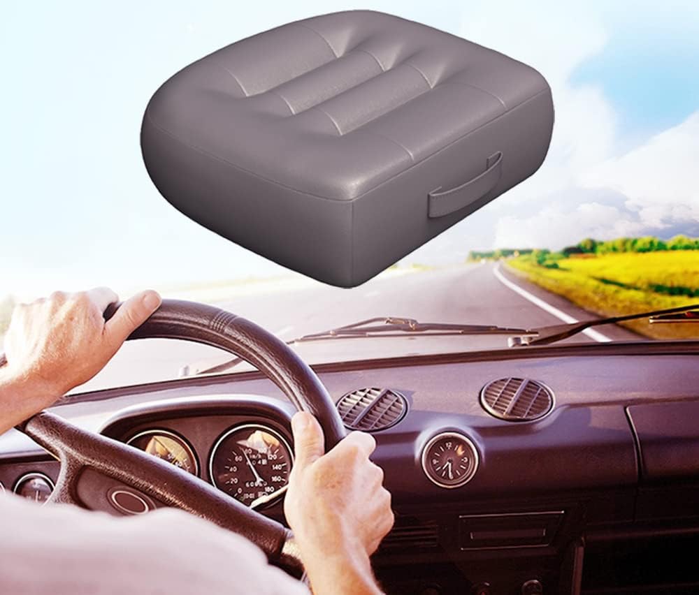 Back Cushion for Office Chair/with Carry Handle Car Seat Cushions for Short People Lower Back Pain Relief-for Car/Wheelchair/Computer and Desk Chair/Seat Cushion Pillow for Office Chair/Blue - Image 2