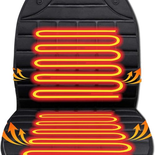 Heated Seat Covers, 2 Fast Heating Models Heated Seat Cushion Black