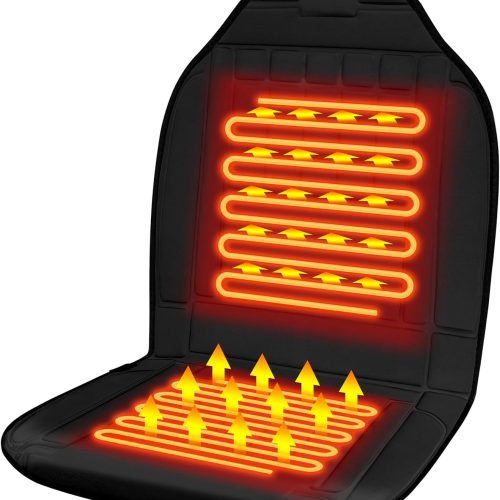 Heated Seat Covers 1 Minute Rapid Heating Seat Cushion,Black Seat Warmer for Winter.