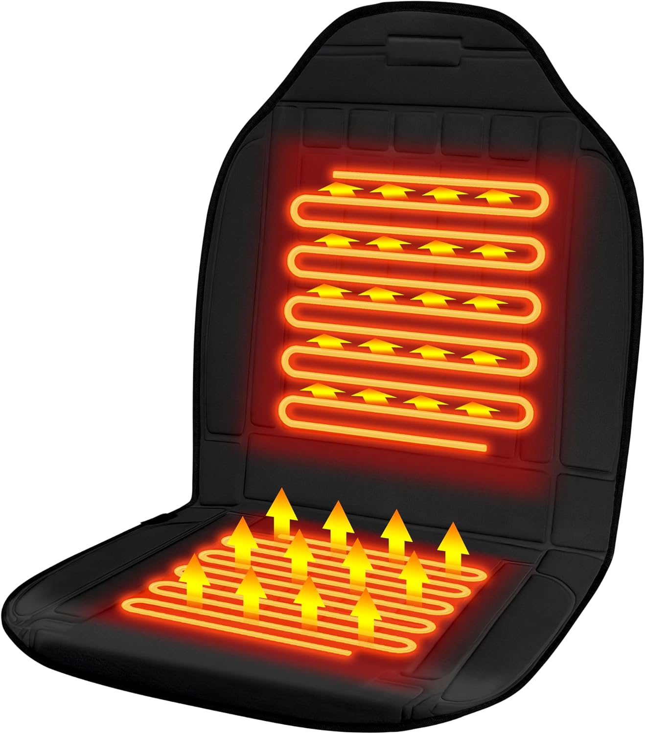 Heated Seat Covers 1 Minute Rapid Heating Seat Cushion,Black Seat Warmer for Winter.